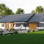 Projekt domu parterowego 100m2 z garażem