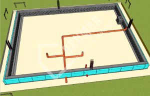 Projekt domu 100m2 - Kanalizacja