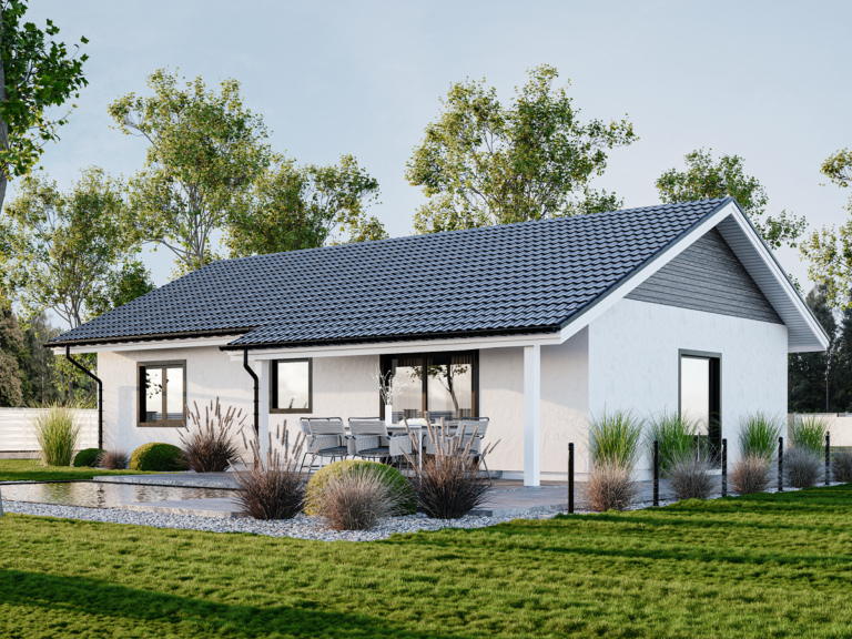 Projekt domu parterowego 80m2