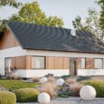 dom parterowy 100m2 wizualizacja projektu